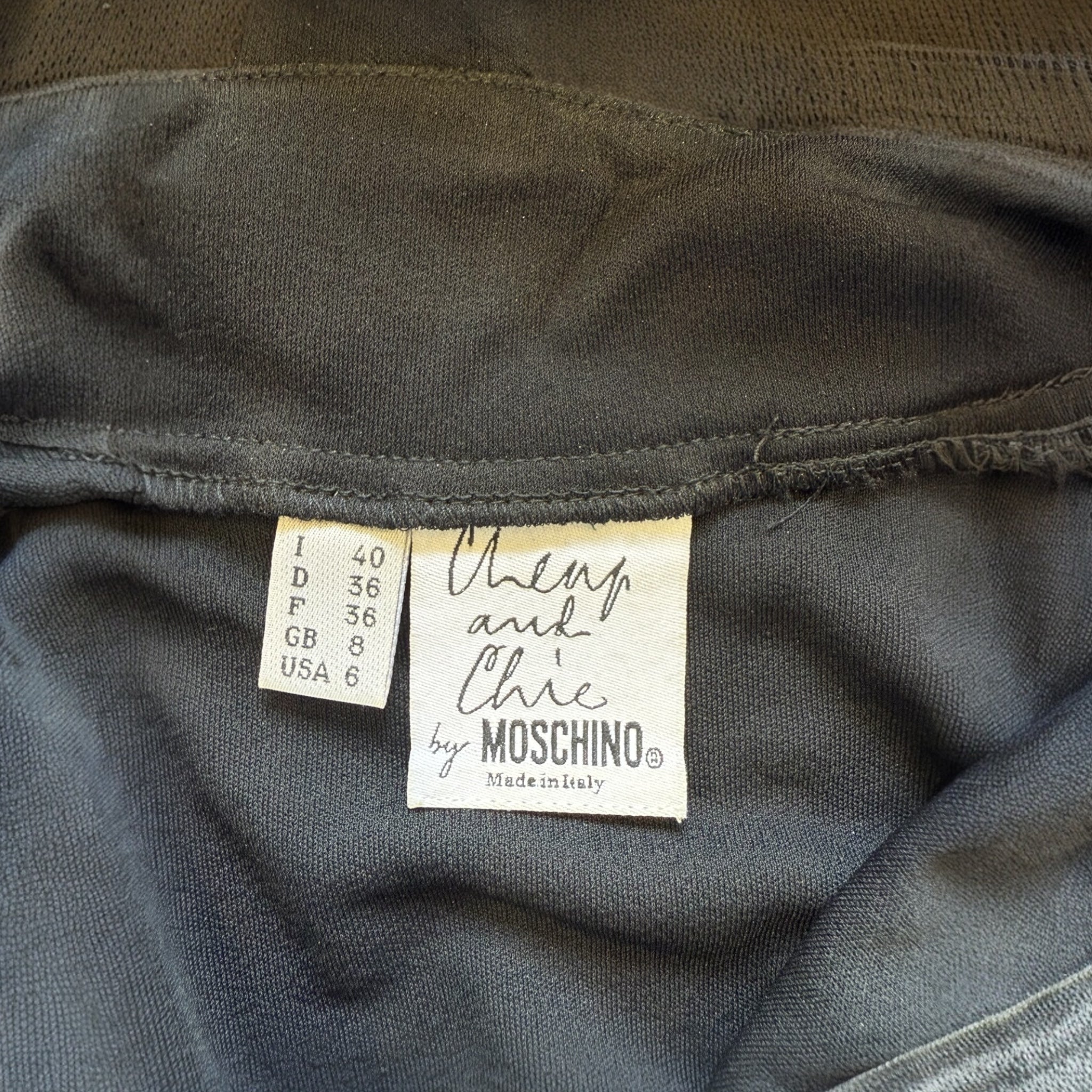 Moschino 1990's Black Life Preserver Dress, Rare, label