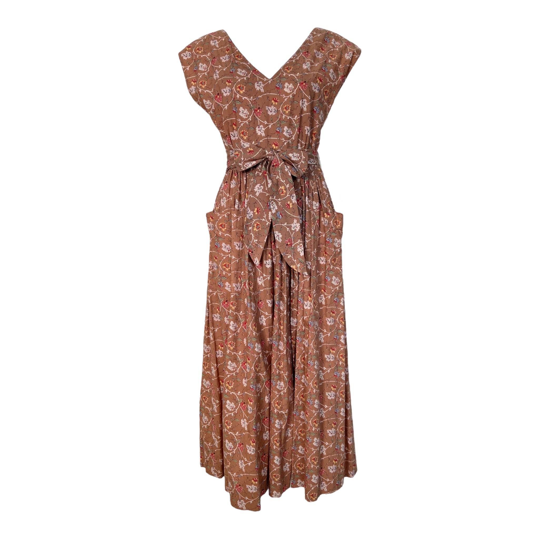 Ralph Lauren Early 1980's Floral Cottage Core Cotton Prairie Dress