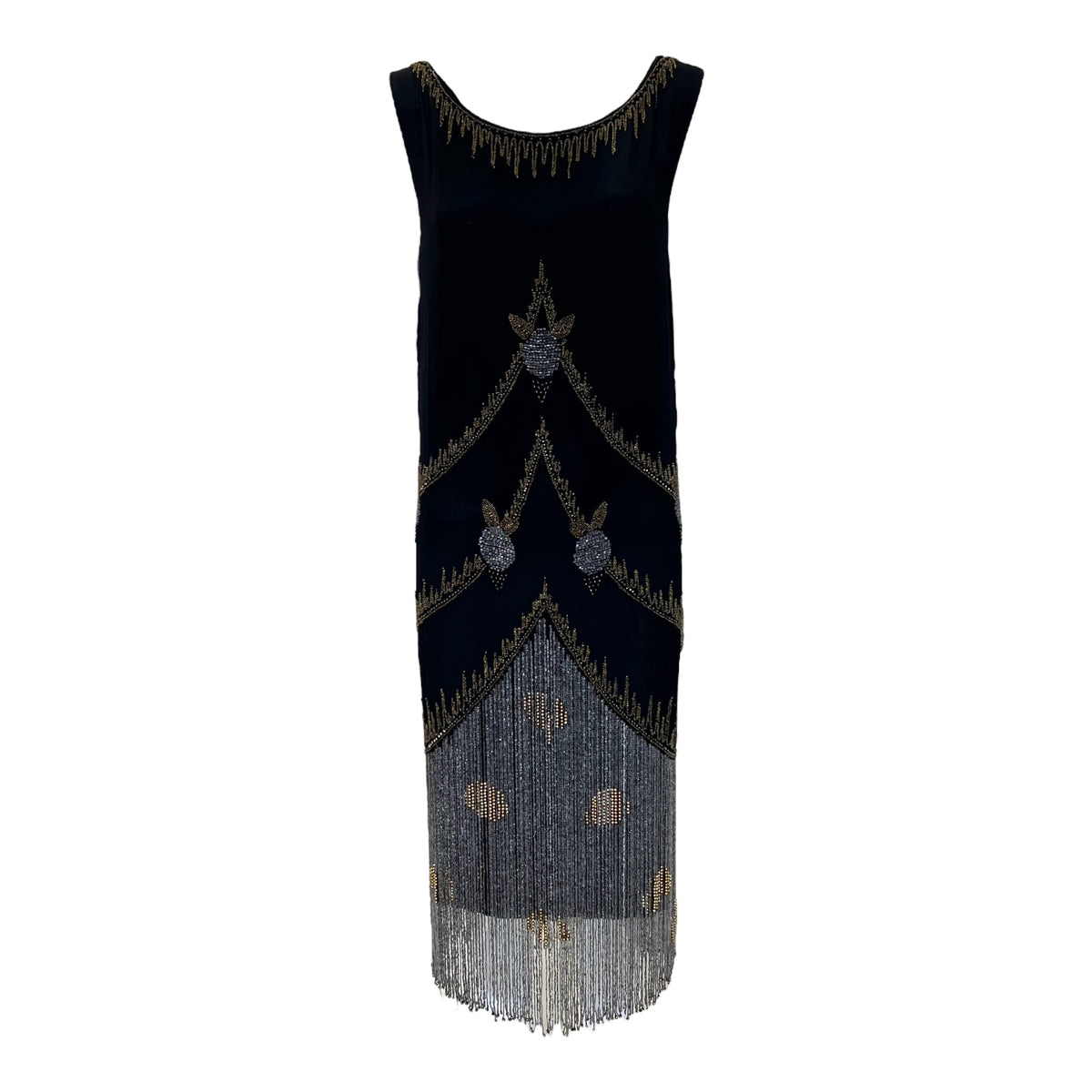 black flapper dress 1920s 1920's with Silver and Gold Beaded Fringe – THE WAY WE WORE Black Satin Mermaid Off This cute costume will Dark green prom dresses Taelor ID:pseudo-3838