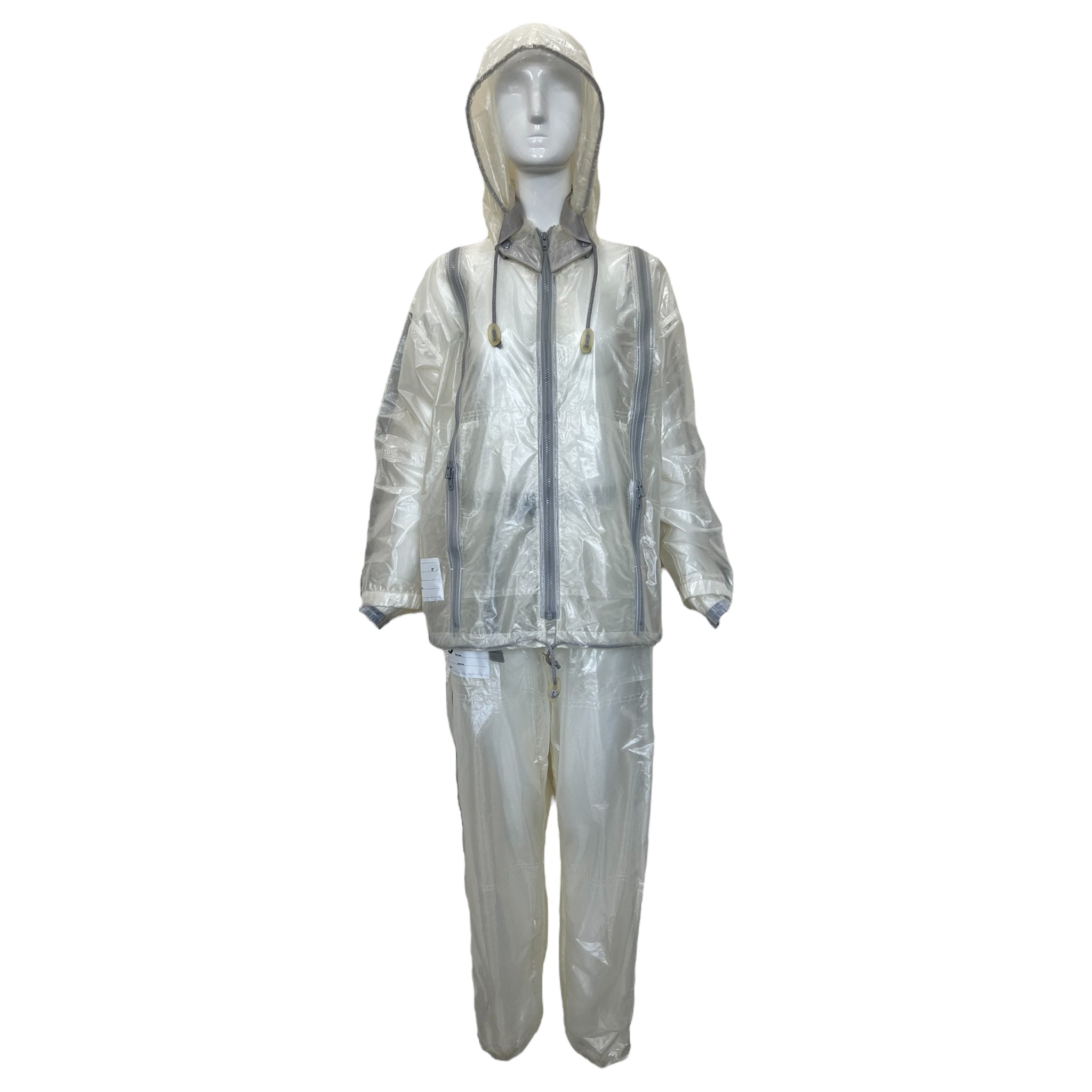 FINAL HOME Collab w/Miyake Sheer Nylon Hooded Jacket and Pants