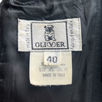 Oliver by Valentino 1990's Black Midi Ball Gown with Panels, label