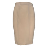 Jean Muir Beige Crepe Wool Swing Jacket and Skirt Suit, New/Old, skirt