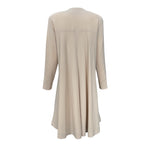 Jean Muir Beige Crepe Wool Swing Jacket and Skirt Suit, New/Old, jacket back