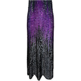 20世纪20年代黑色和紫色亮片晚礼服