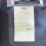 Thierry Mugler 1980's Sculptural Navy and Brown Mini Dress, tag