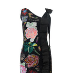 Libertine F/W 2017 Heavily Embellished Rose Print Black Wool Dress, NWT , top