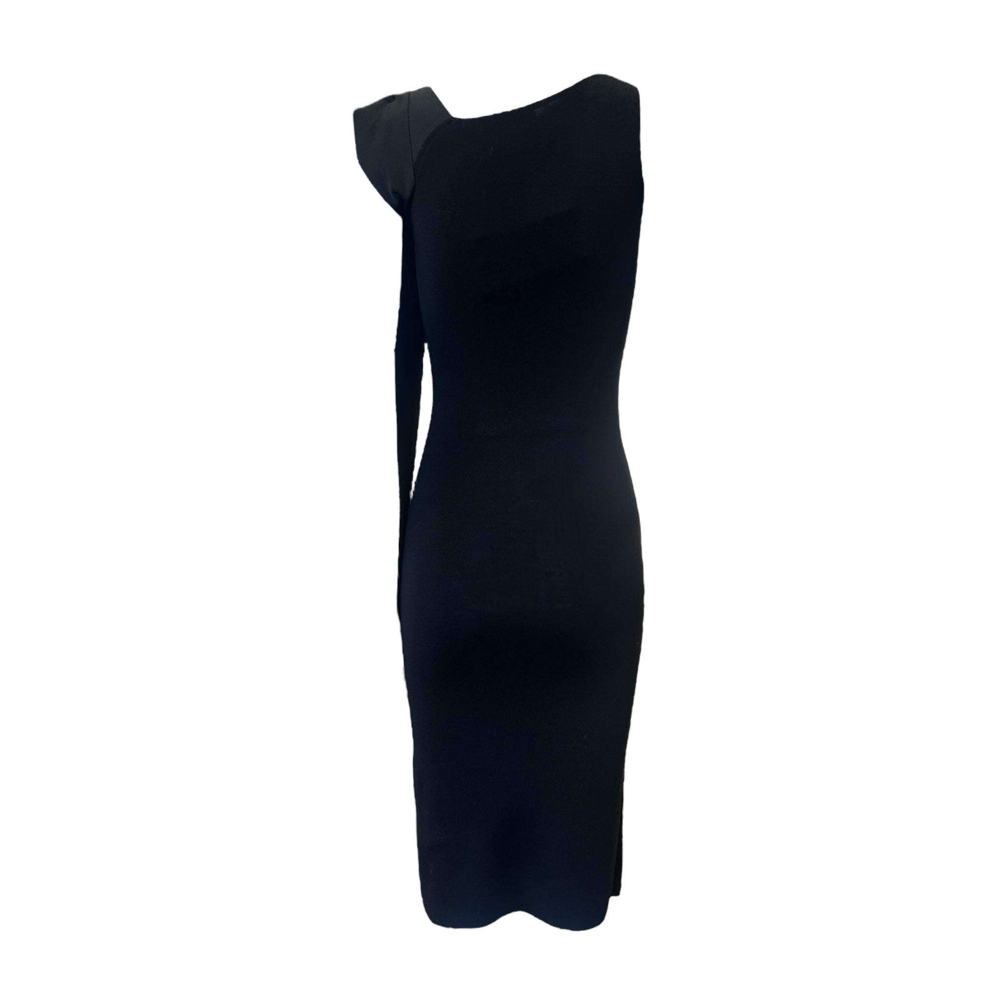 Libertine F/W 2017 Heavily Embellished Rose Print Black Wool Dress, NWT, back