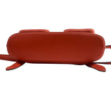 Gucci Orange Leather Backpack with Bamboo Handle and Fringe Tassels, base