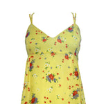 Oliver by Valentino Ditsy Yellow Floral Sundress, neck