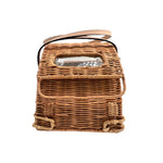 Kate Spade Vita Riva Wicker VW Bug Car Basket Bag, NWT, rear window