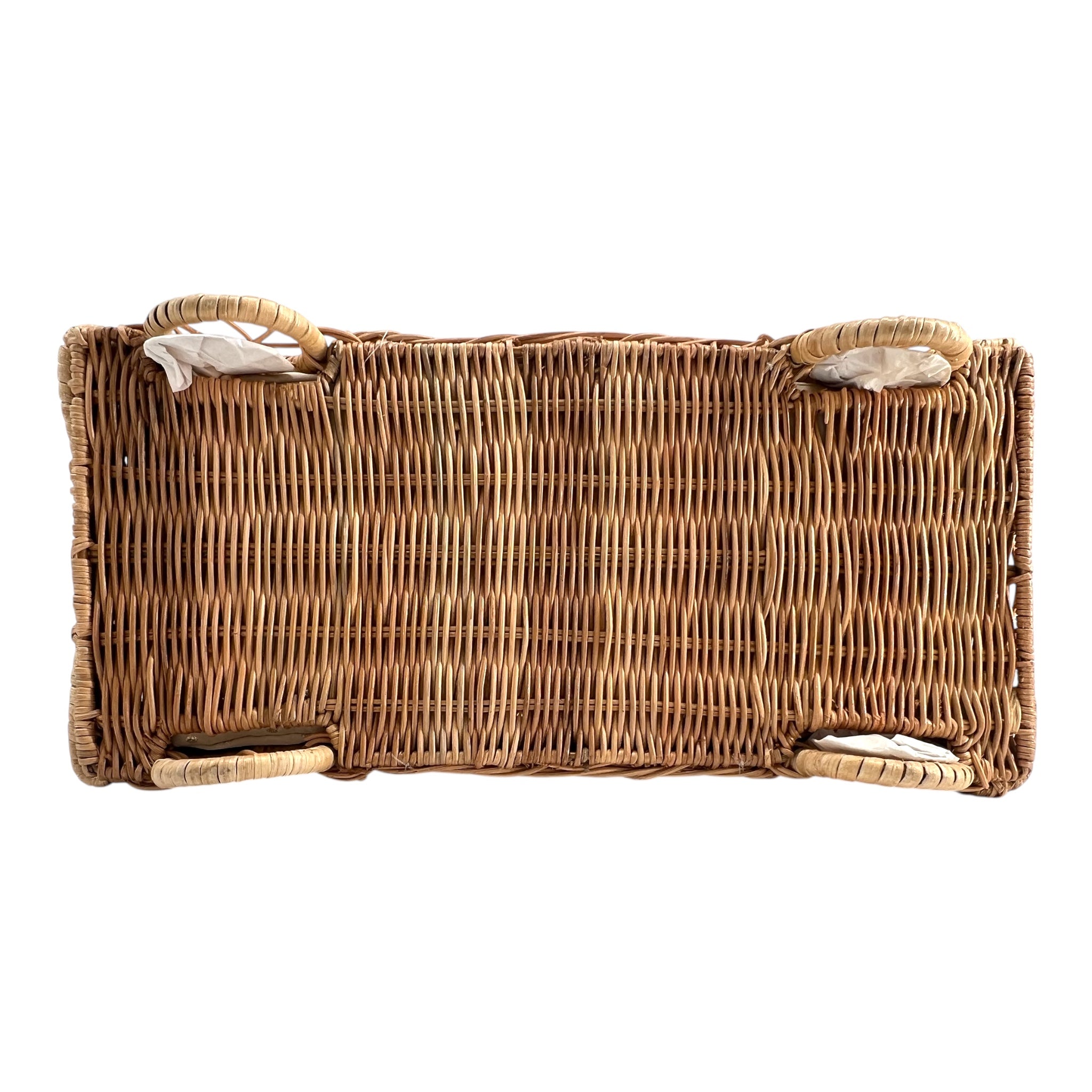 Kate Spade Vita Riva Wicker VW Bug Car Basket Bag, NWT, bottom