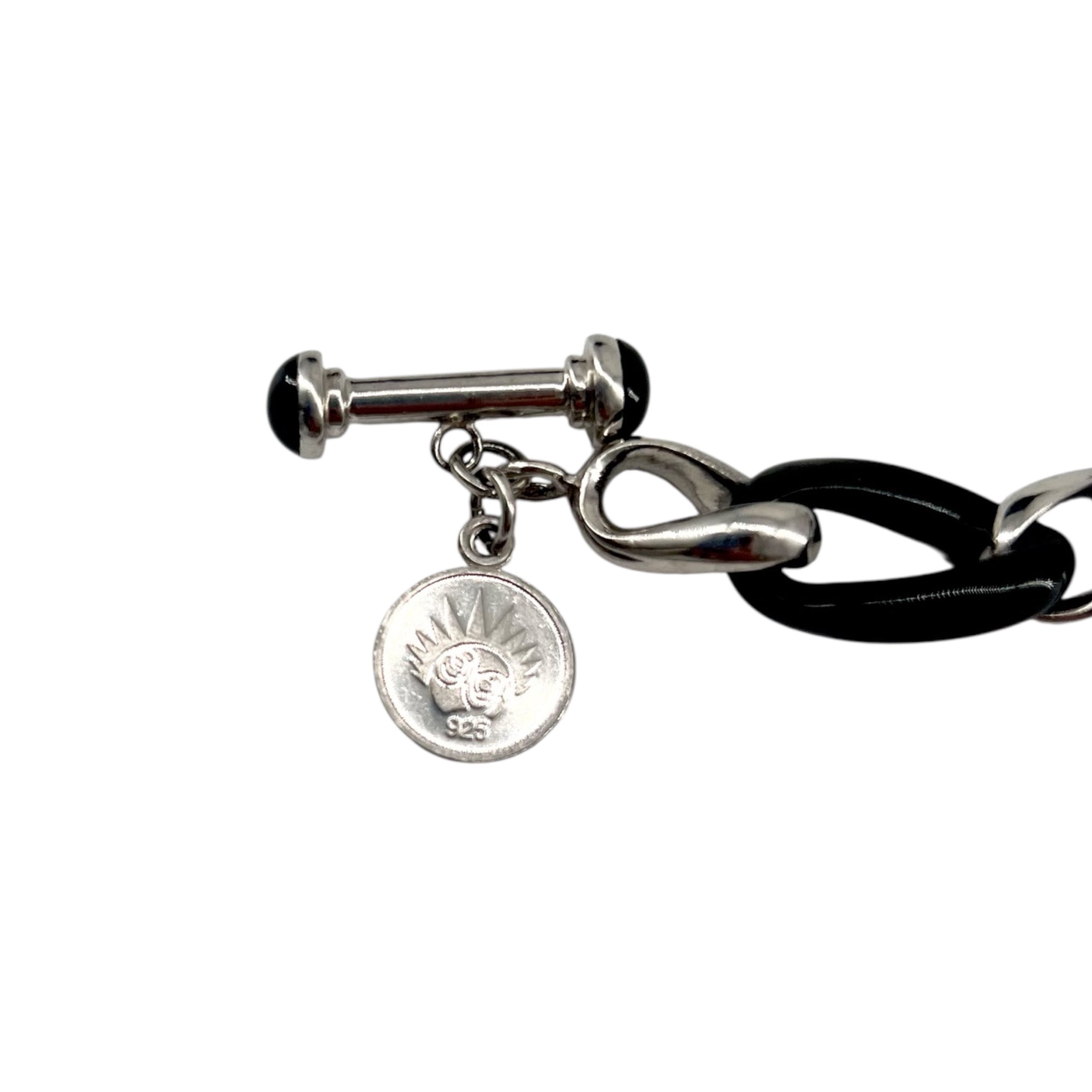 Angelique de Paris Sterling Silver Heart Pendant Necklace with Resin, cartouche