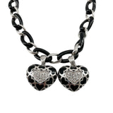 Angelique de Paris Sterling Silver Heart Pendant Necklace with Resin, pendants 2