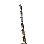 Mexican 1960s Taxco Silver, Abalone and Enamel Necklace, hook area