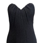 Yves Saint Laurent Haute Couture 1986/1987 Black Strapless Mini Dress, top