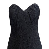 Yves Saint Laurent Haute Couture 1986/1987 Black Strapless Mini Dress, top