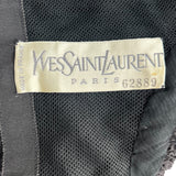 Yves Saint Laurent Haute Couture 1986/1987 Black Strapless Mini Dress, label