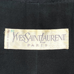 Yves Saint Laurent Haute Couture A/W 1984/1985 Charcoal Grey Pant Suit, label