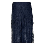 GALANOS 1980's Black Tiered Guipure Lace Gown, detail 2