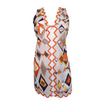 Pucci 1960's Mini Orange Geometric Print Jersey Mini Nightgown/Dress