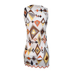 Pucci 1960's Mini Orange Geometric Print Jersey Mini Nightgown/Dress, back