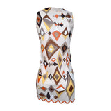 Pucci 1960's Mini Orange Geometric Print Jersey Mini Nightgown/Dress, back