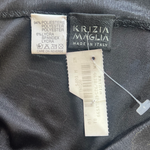 Krizia Y2k Black Lurex Two Piece Pant Ensemble, label