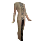 People Of The Labyrinths Y2KMoss Over Dyed Shirt and Skirt Two Piece Ensemble, NWT , side