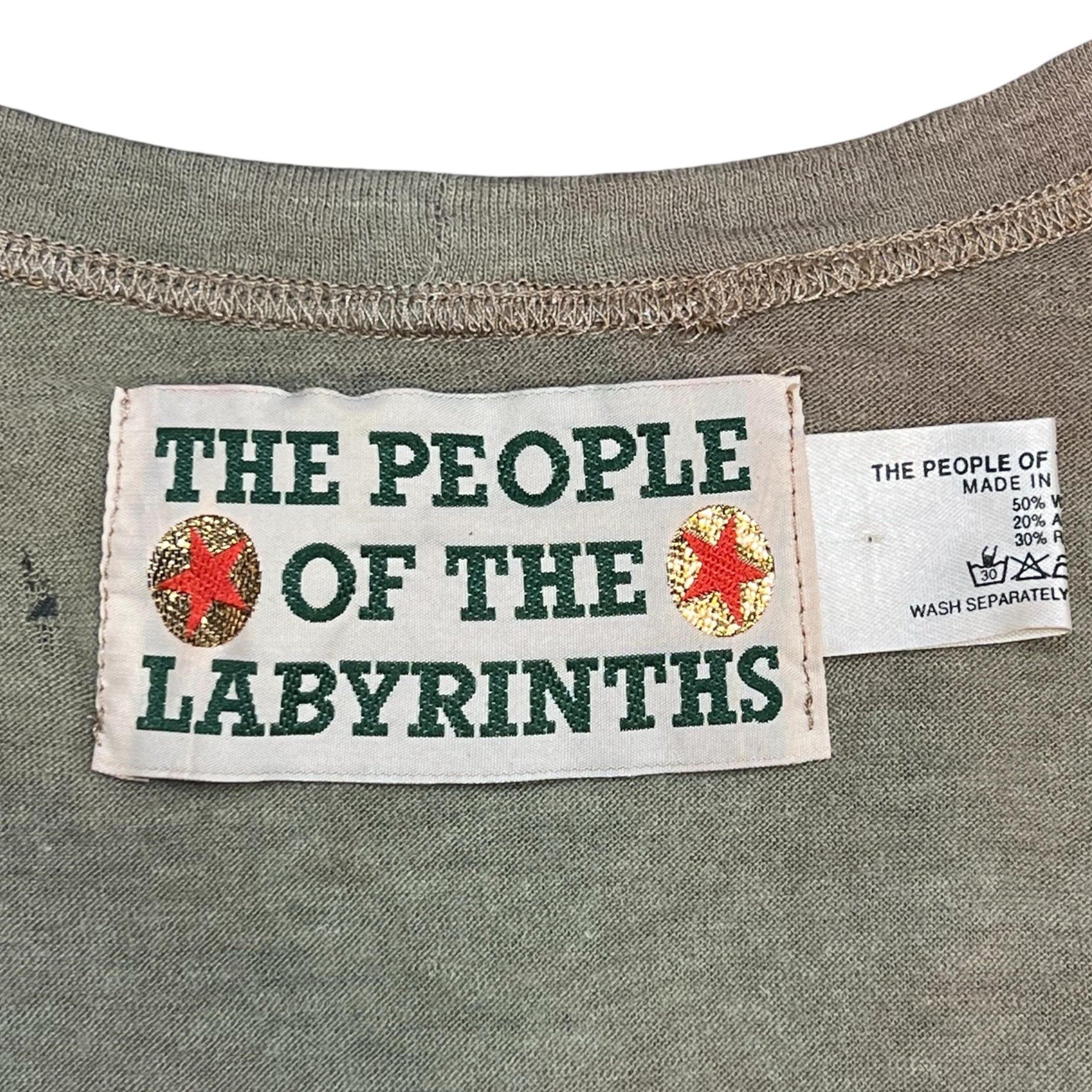 People Of The Labyrinths Y2KMoss Over Dyed Shirt and Skirt Two Piece Ensemble, NWT , label 2