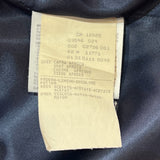 Armani 1990's Charcoal Black Suede Cropped Moto Jacket, tag