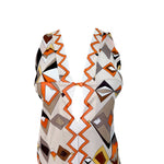 Pucci 1960's Mini Orange Geometric Print Jersey Mini Nightgown/Dress, top