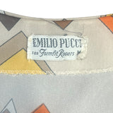 Pucci 1960's Mini Orange Geometric Print Jersey Mini Nightgown/Dress, label