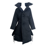 Ann Demeulemeester 1990's Black Puffer Jacket