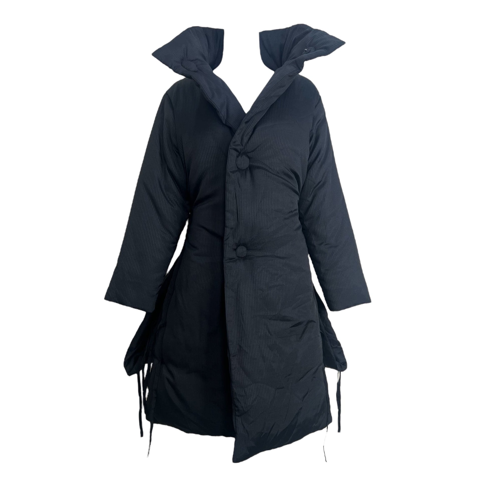 Ann Demeulemeester 1990's Black Puffer Jacket