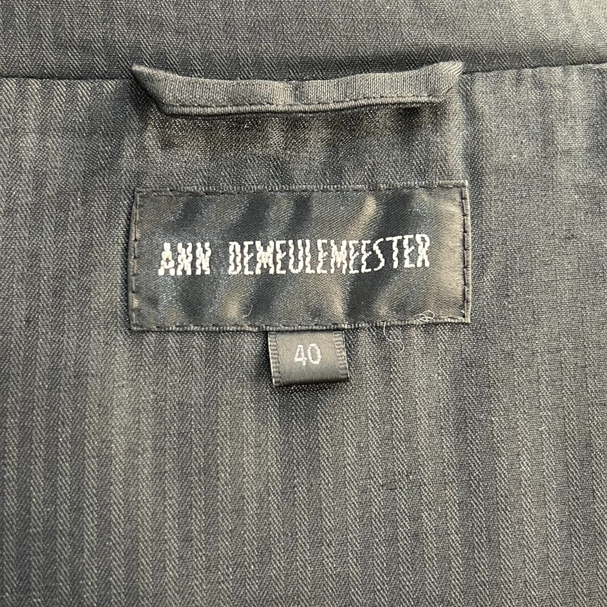 Ann Demeulemeester 1990's Black Puffer Jacket, label 2