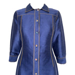 Gianni Versace Couture S/S 2000 Denim-Inspired Shirt Dress, top