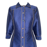 Gianni Versace Couture S/S 2000 Denim-Inspired Shirt Dress, top
