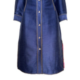 Gianni Versace Couture S/S 2000 Denim-Inspired Shirt Dress, lower detail