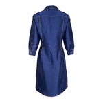 Gianni Versace Couture S/S 2000 Denim-Inspired Shirt Dress, back