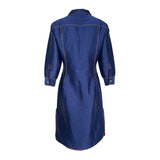 Gianni Versace Couture S/S 2000 Denim-Inspired Shirt Dress, back