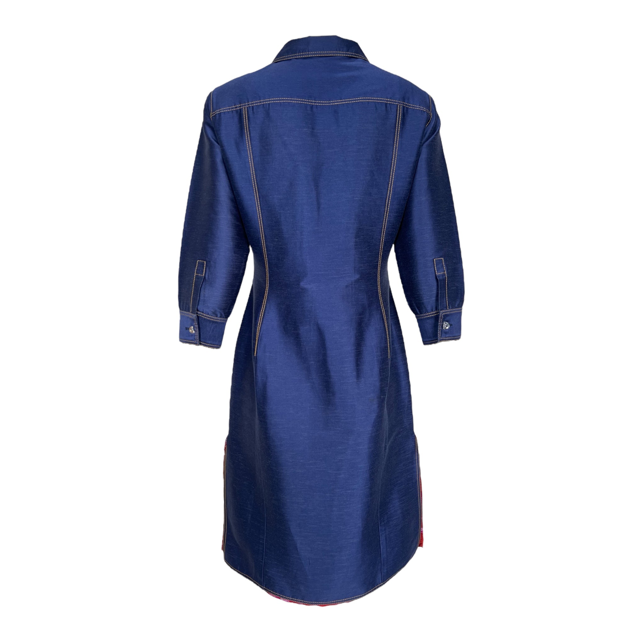 Gianni Versace Couture S/S 2000 Denim-Inspired Shirt Dress, back