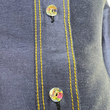 Gianni Versace Couture S/S 2000 Denim-Inspired Shirt Dress, buttons