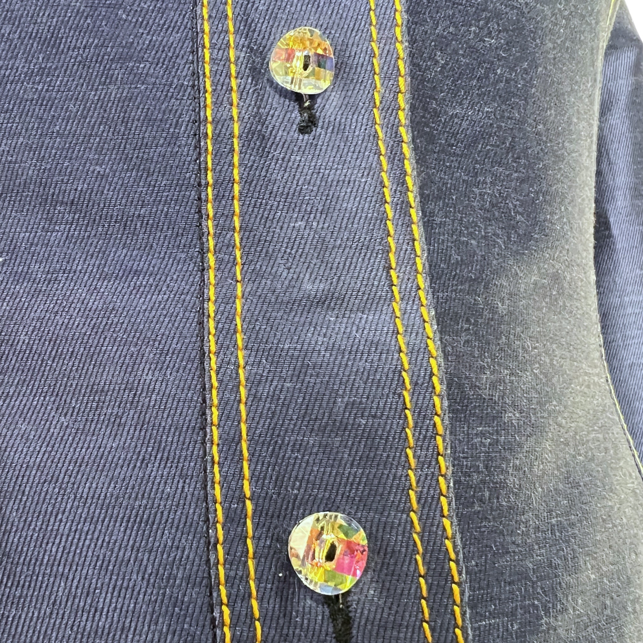 Gianni Versace Couture S/S 2000 Denim-Inspired Shirt Dress, buttons