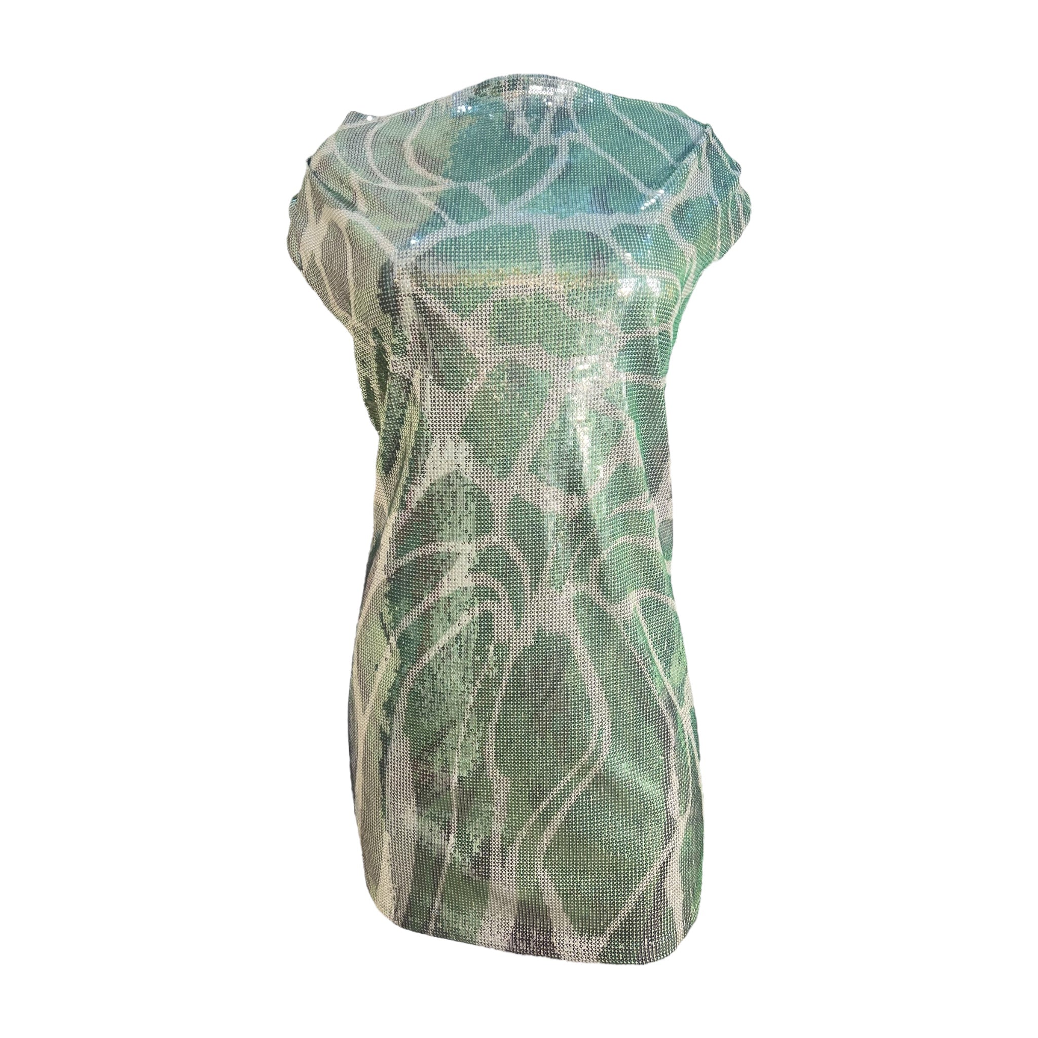 Roberto Cavalli Animal Printed Sequin Mini Dress