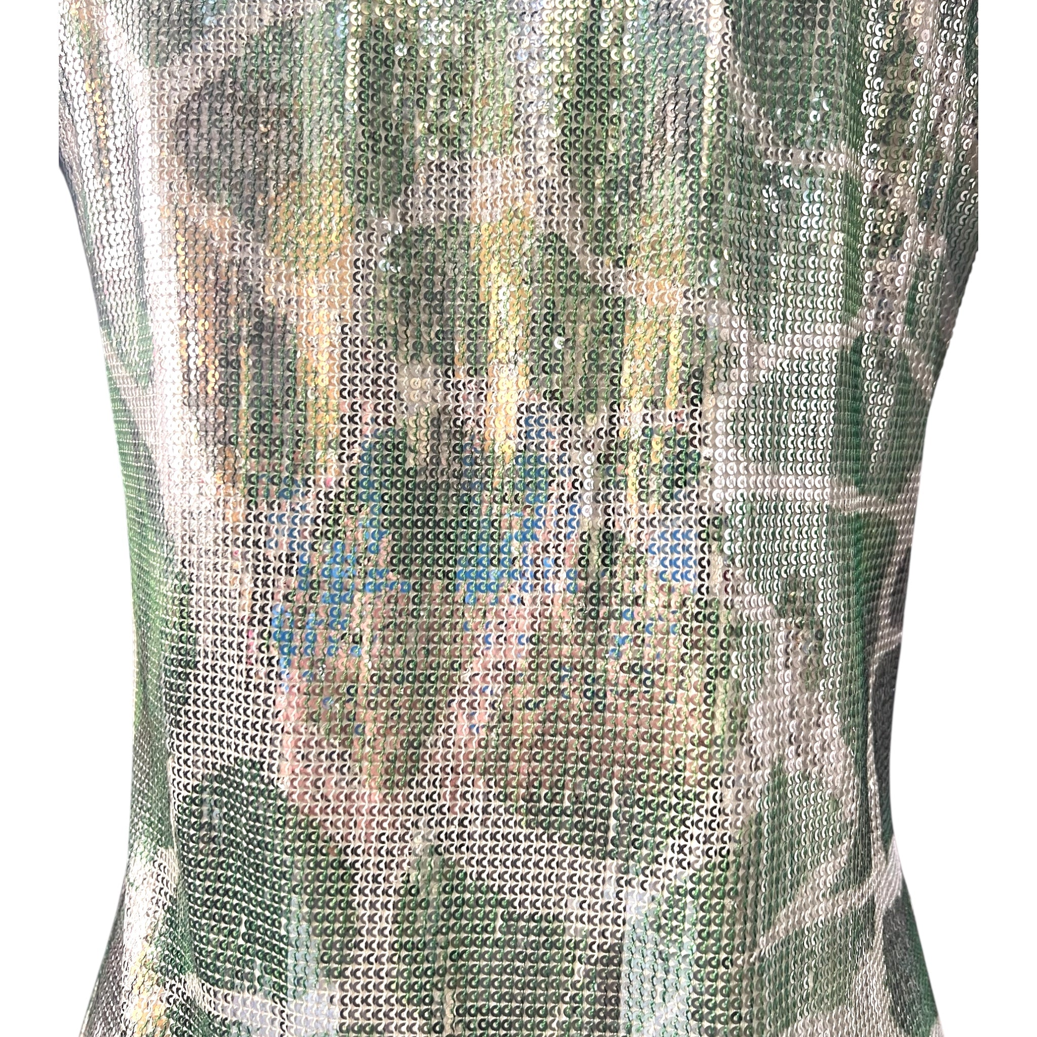 Roberto Cavalli Animal Printed Sequin Mini Dress, detail