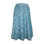 Chanel S/S 2001 Blue Boucle Knit Skirt Suit with Silver Lame, skirt