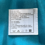 Chanel S/S 2001 Blue Boucle Knit Skirt Suit with Silver Lame, tag 2