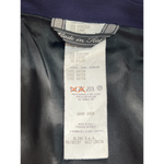 Gianni Versace Couture S/S 1998 Royal Blue Blazer with Black Leather Shoulder Stripe, NWT, tag