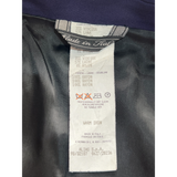 Gianni Versace Couture S/S 1998 Royal Blue Blazer with Black Leather Shoulder Stripe, NWT, tag