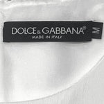 Dolce & Gabbana White Sequin Fringed Mini Dress, label